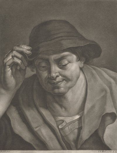 Man Wearing a Hat by Johann Jacobus Haid