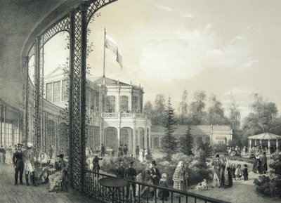 The Railway Station in Pavlovsk by Johann Jakob Meier