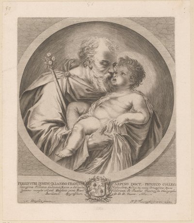 Saint Joseph with the Christ Child by Johann Jakob Thurneysen (I)