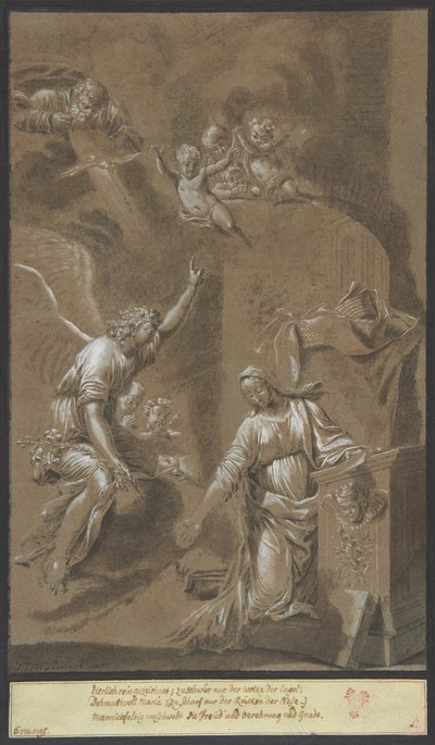 The Annunciation, late 17th century by Johann Jakob von Sandrart