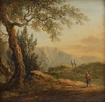 Mountain Landscape by Johann Josef Schindler