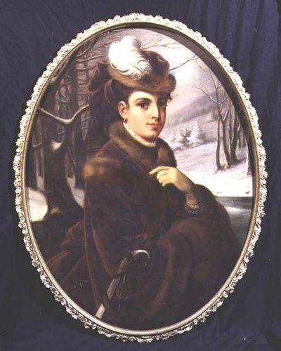 Portrait of an Elegant Austrian Lady by Johann Kurtweil