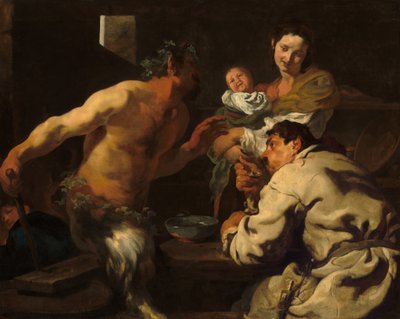 The Satyr and the Peasant by Johann Liss