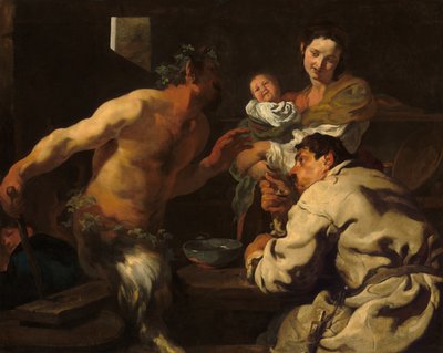 The Satyr and the Peasant by Johann Liss