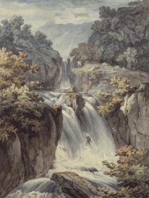 The Waterfall by Johann Ludwig Alberli