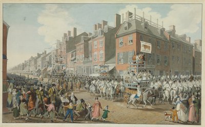 Parade of the Victuallers, Philadelphia, 1821 by Johann Ludwig Krimmel