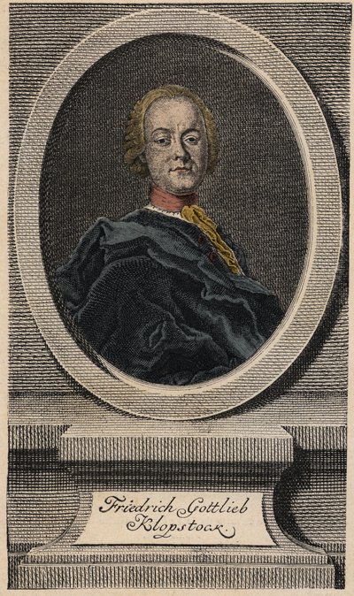 Friedrich Gottlieb Klopstock, German poet by Johann Martin Bernigeroth