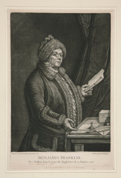 Benjamin Franklin by Johann Martin Will