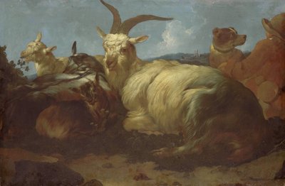 A Goatherd Watching His Animals by Johann Melchior Roos