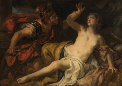 Tarquinius and Lucretia by Johann Michael Rottmayr