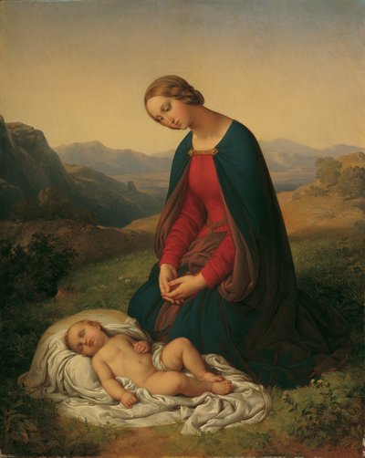 Mary Adoring the Child by Johann Nepomuk Ender