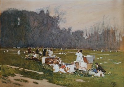 In the Meadow by Johann Nepomuk Geller