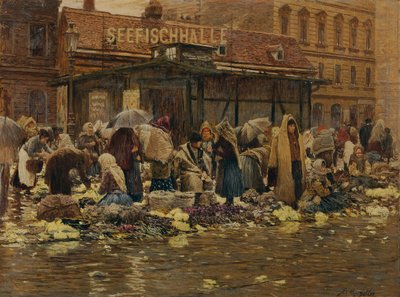 Market Scene on the Heath by Johann Nepomuk Geller
