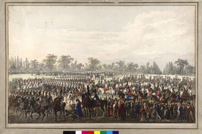 Parade During the Viennese Convention by Johann Nepomuk Hoechle