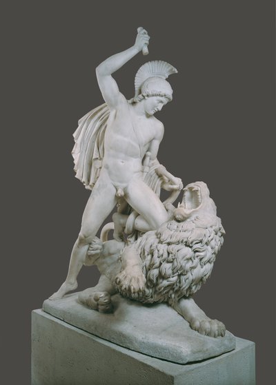 Bellerophon Fighting the Chimera by Johann Nepomuk Schaller