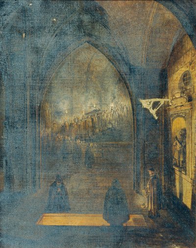 Funeral Inside a Church by Johann Nepomuk Schödlberger