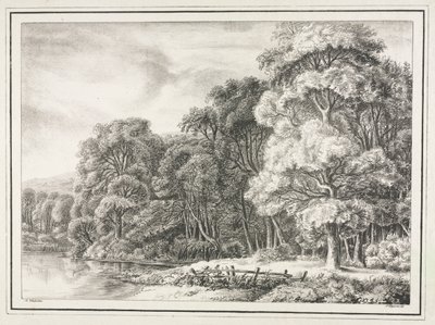Woodland Scenery with Lake by Johann Nepomuk Strixner