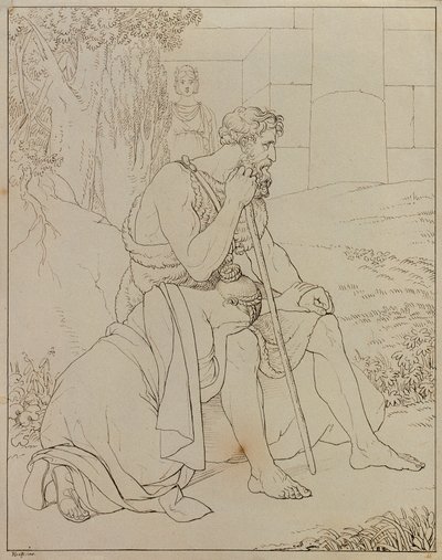 Oedipus and Antigone by Johann Peter Krafft