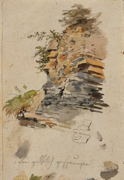 Study of a Rock by Johann Peter Krafft