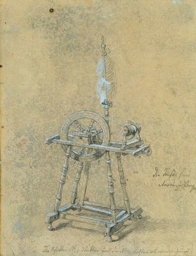 Study of a Spinning Wheel by Johann Peter Krafft