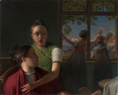 Four Girls in a Room by Johann Peter Krafft