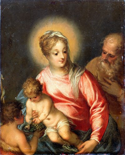 The Holy Family with John the Baptist by Johann Rottenhammer