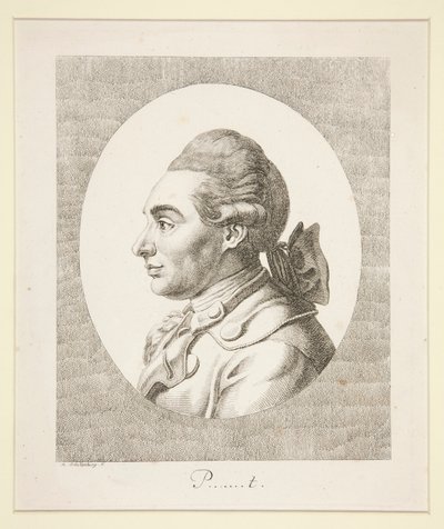 Portrait of P by Johann Rudolph Schellenberg