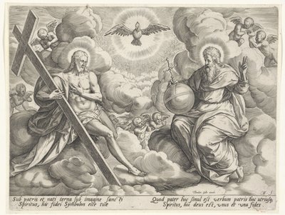 The Holy Trinity in the Clouds by Johann Sadeler (I)