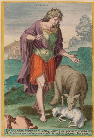Benjamin, c. 1585 by Johann Sadeler I