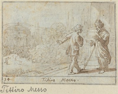 Titiro and Messo by Johann Wilhelm Baur