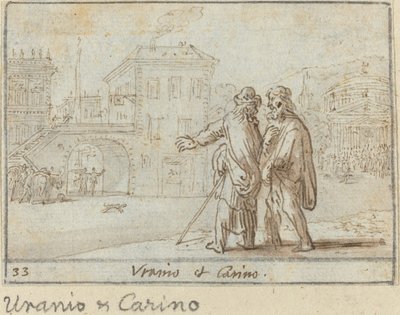 Uranio and Carino by Johann Wilhelm Baur