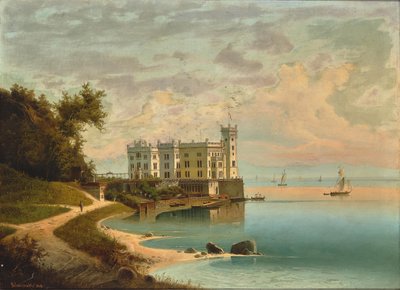 Miramare Castle at Trieste by Johann Wilhelm Jankowski
