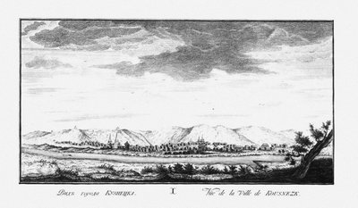 View of Kuznetsk, ca 1735 by Johann Wilhelm Lürsenius