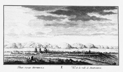 View of Nerchinsk by Johann Wilhelm Lürsenius