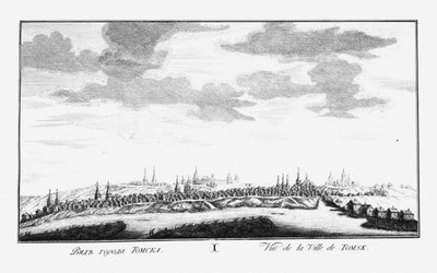 View of Tomsk by Johann Wilhelm Lürsenius