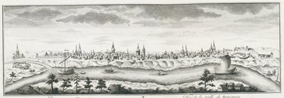 View of Yeniseysk, ca 1735 by Johann Wilhelm Lürsenius