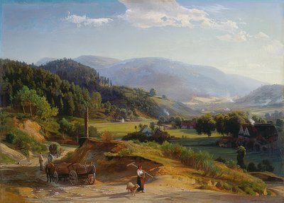Landscape with Forge by Johann Wilhelm Schirmer