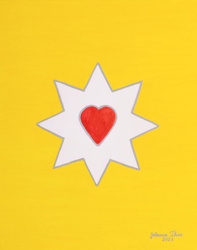 The Joy-Bringing Heart Love Star - Picture Without Quote by Johanna Thier