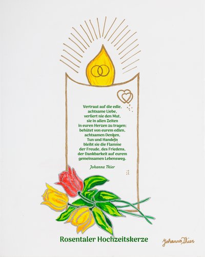 Rosental Wedding Candle by Johanna Thier
