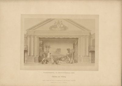 Passion Play of Ober-Ammergau - Christ on the Mount of Olives by Johannes Bernhard