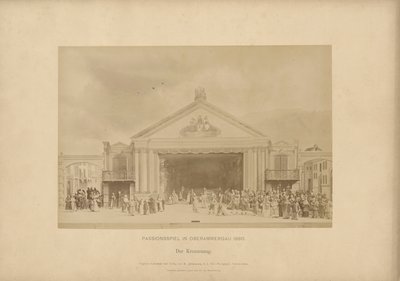 Passion Play of Ober-Ammergau - The Procession of the Cross by Johannes Bernhard