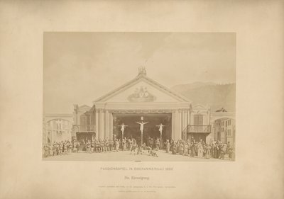Passion Play of Ober-Ammergau - The Crucifixion by Johannes Bernhard