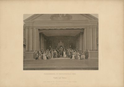 Passion Play of Ober-Ammergau - Vashti and Esther by Johannes Bernhard