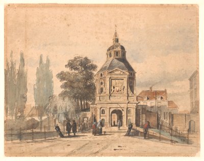 Wittevrouwenpoort in Utrecht by Johannes Bosboom (attributed to)