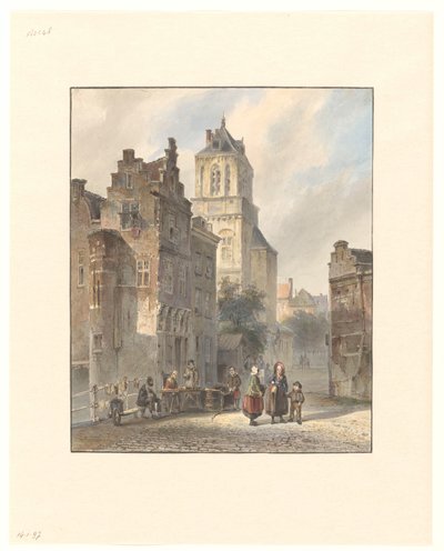 View of the Town Hall of Delft by Johannes Bosboom