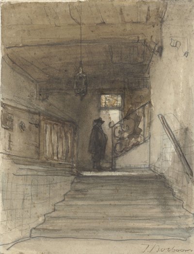 Staircase by Johannes Bosboom