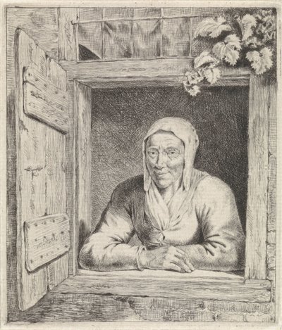 Woman in Window by Johannes Christiaan Janson