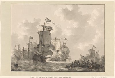 Battle of Camperdown, 1797 by Johannes Christiaan Schotel