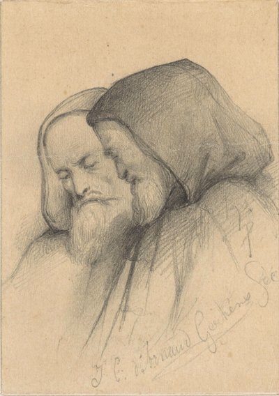 Two Old Men in Monk