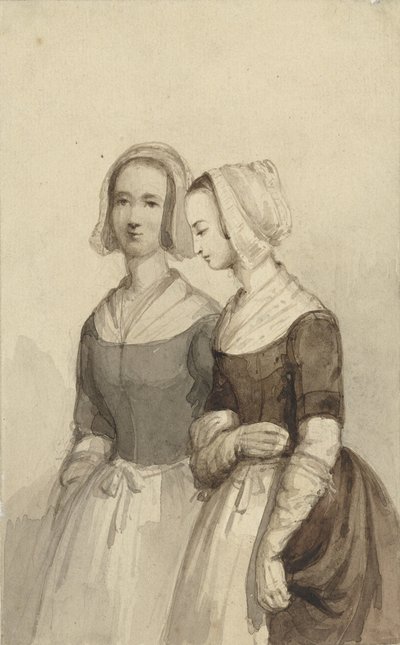 Two Orphan Girls (?) by Johannes Christiaan d